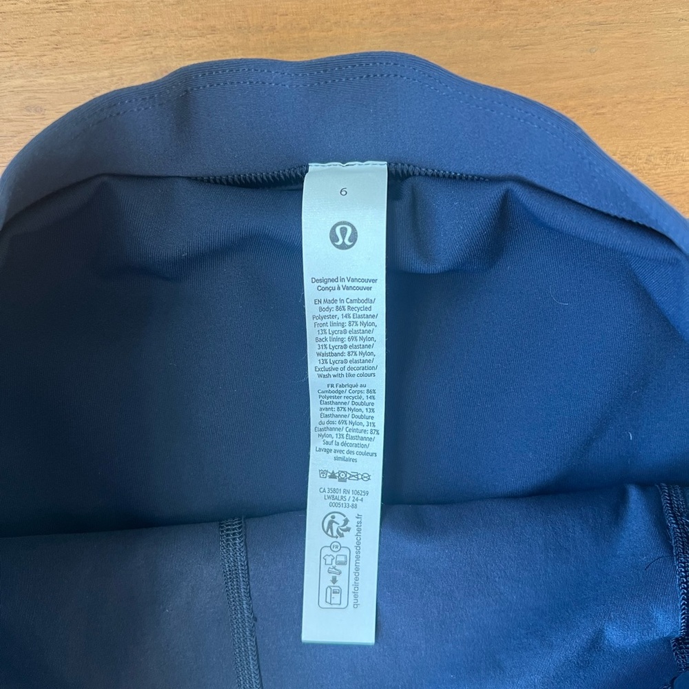 Lululemon Navy Blue Pleated Tennis Skirt - Picture 2 of 4